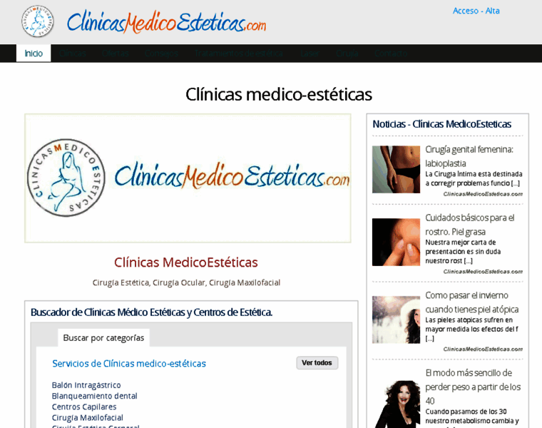 Clinicasmedicoesteticas.com thumbnail