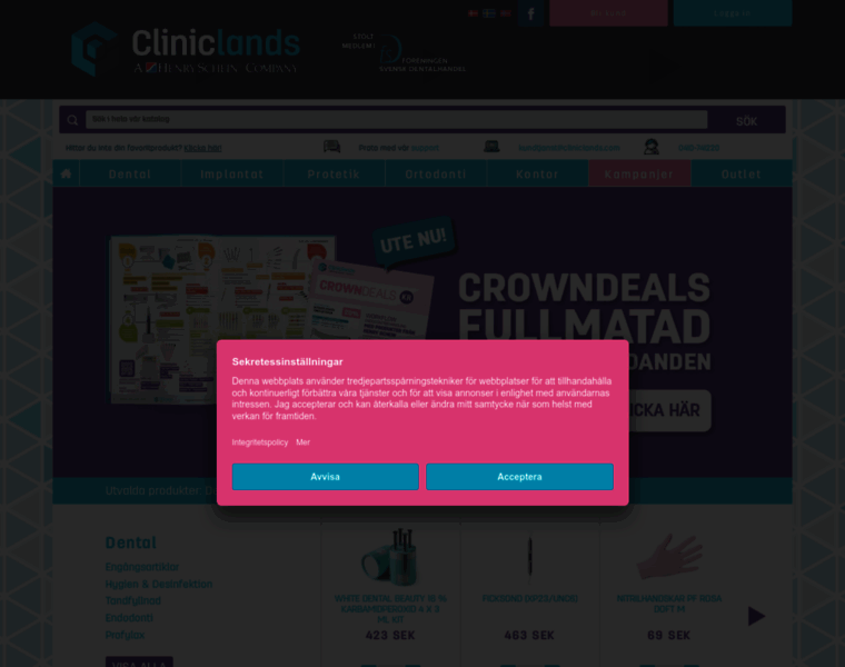 Cliniclands.no thumbnail