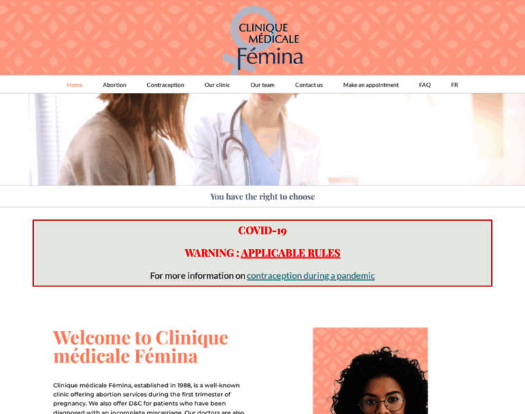 Clinique-femina.com thumbnail