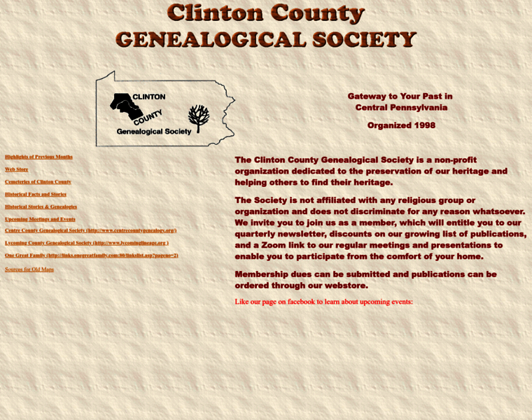 Clintoncogensociety.org thumbnail