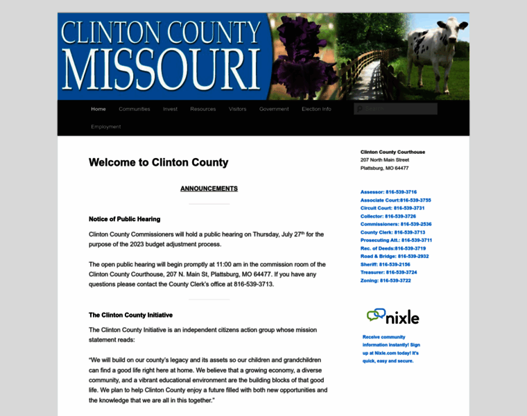 Clintoncomo.org thumbnail