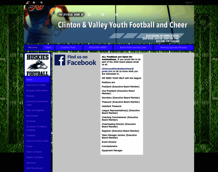 Clintonfootball.com thumbnail