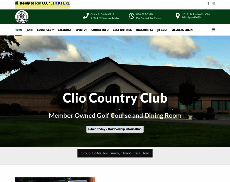 Cliocountryclub.com thumbnail
