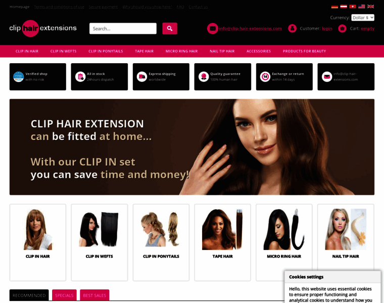 Clip-hair-extensions.com thumbnail