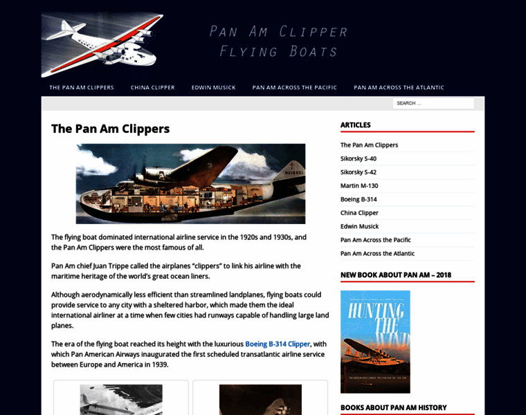 Clipperflyingboats.com thumbnail