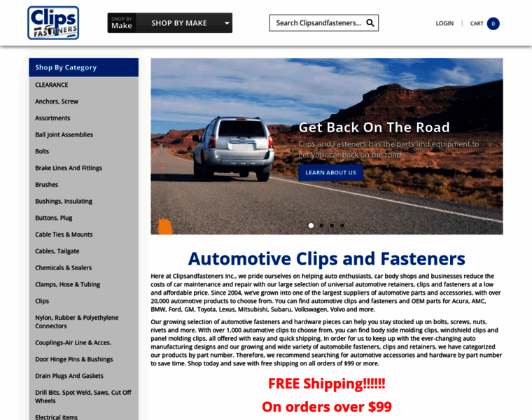 Clipsandfasteners.com thumbnail Clipsandfasteners.com thumbnail
