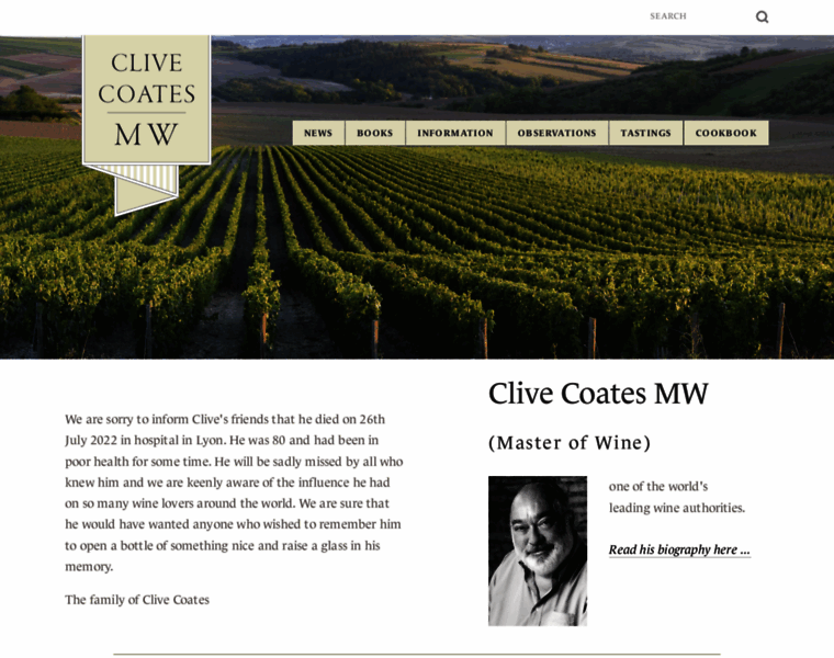 Clive-coates.com thumbnail