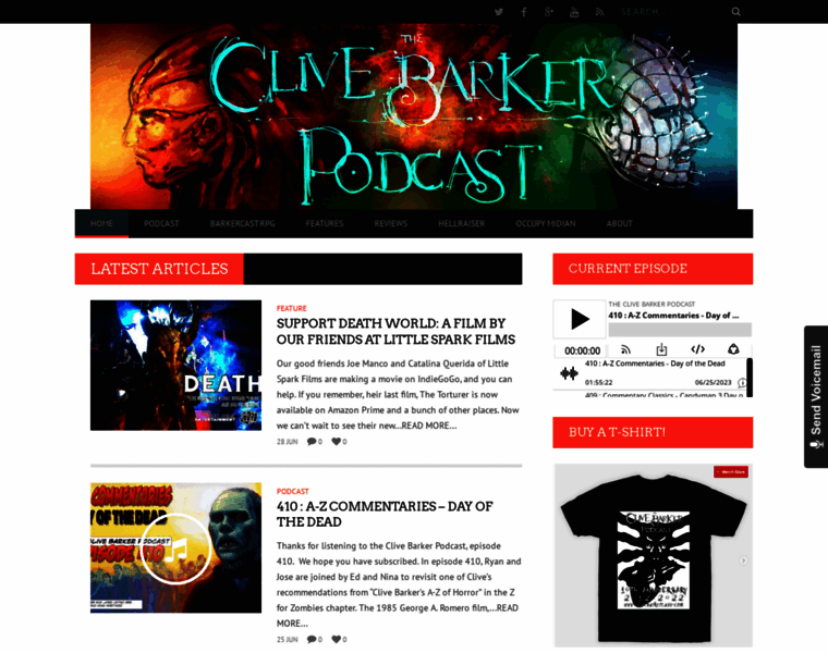Clivebarkercast.com thumbnail