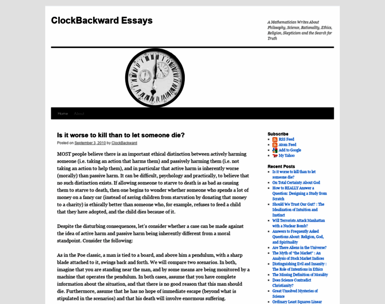 Clockbackward.com thumbnail