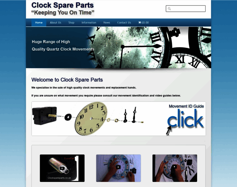 Clockspareparts.co.uk thumbnail
