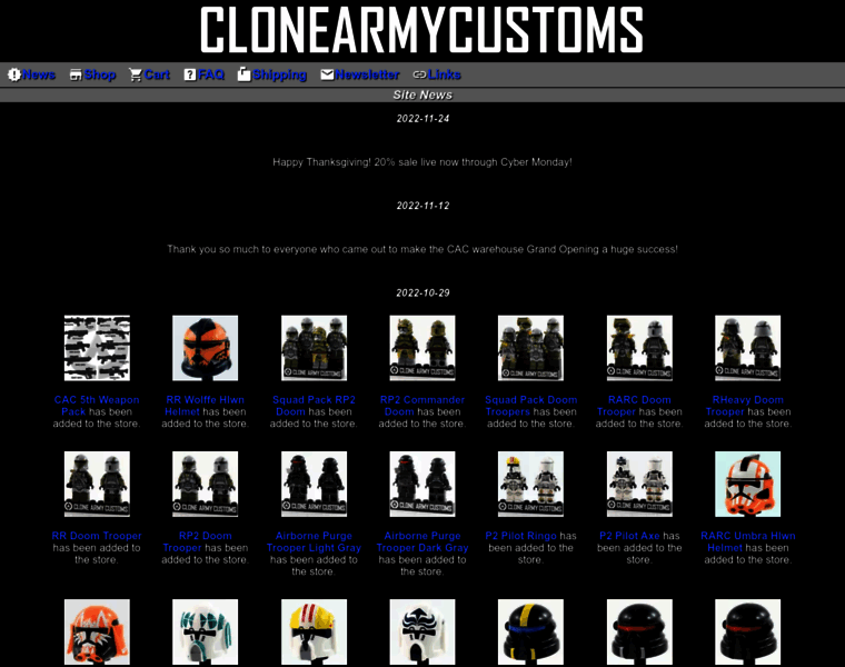Clonearmycustoms.com thumbnail