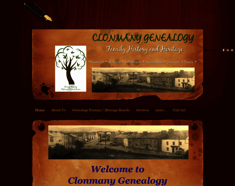 Clonmanygenealogy.com thumbnail