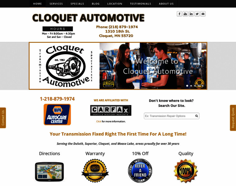 Cloquetautomotive.com thumbnail
