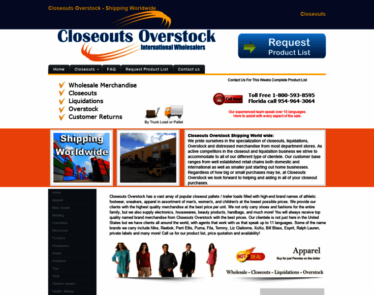 Closeoutsoverstock.com thumbnail
