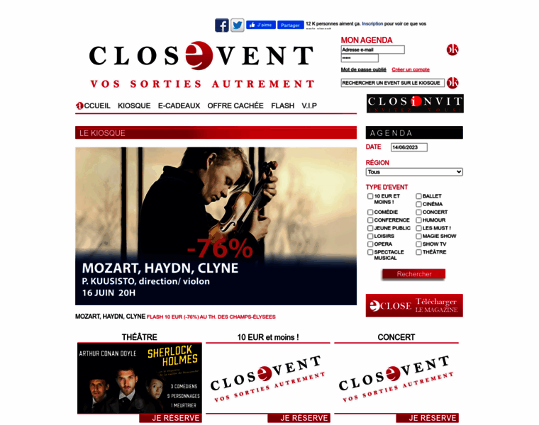 Closevent.com thumbnail