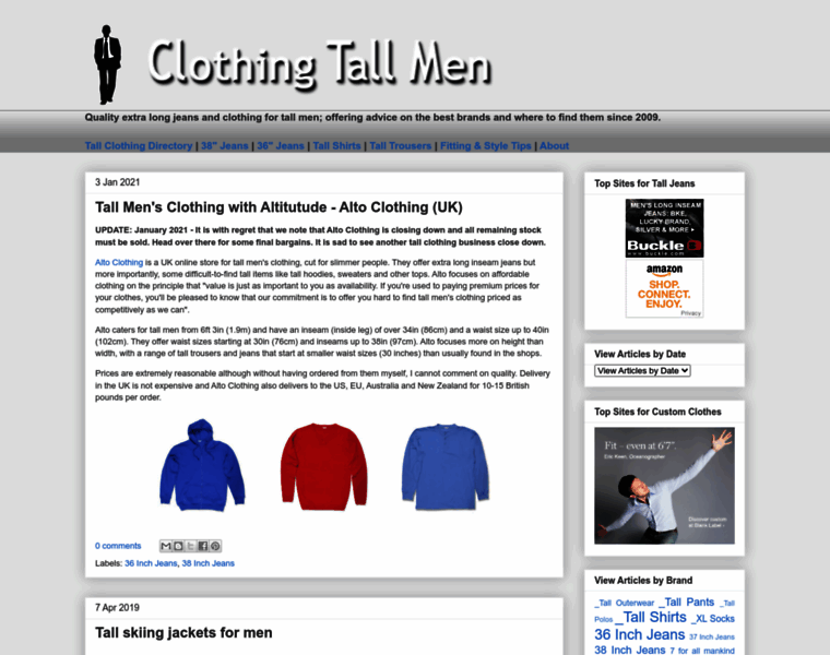 Clothingtallmen.com thumbnail