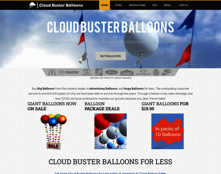 Cloudbusterballoons.com thumbnail
