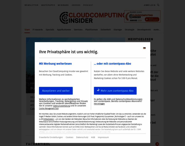 Cloudcomputing-insider.de thumbnail