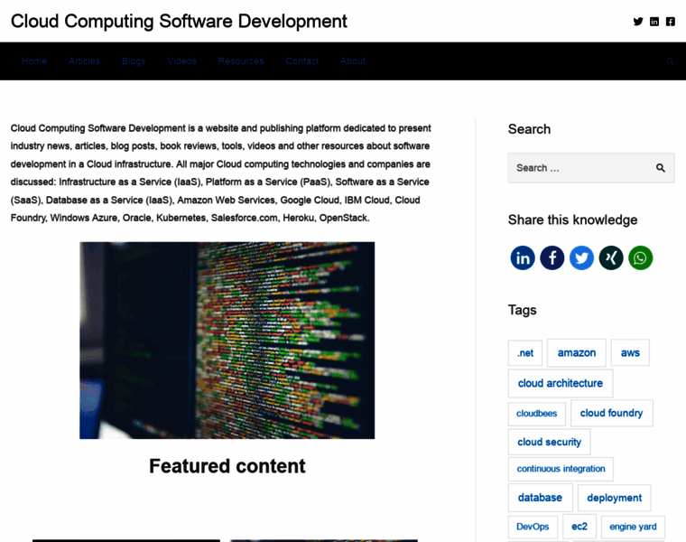 Cloudcomputingdevelopment.net thumbnail