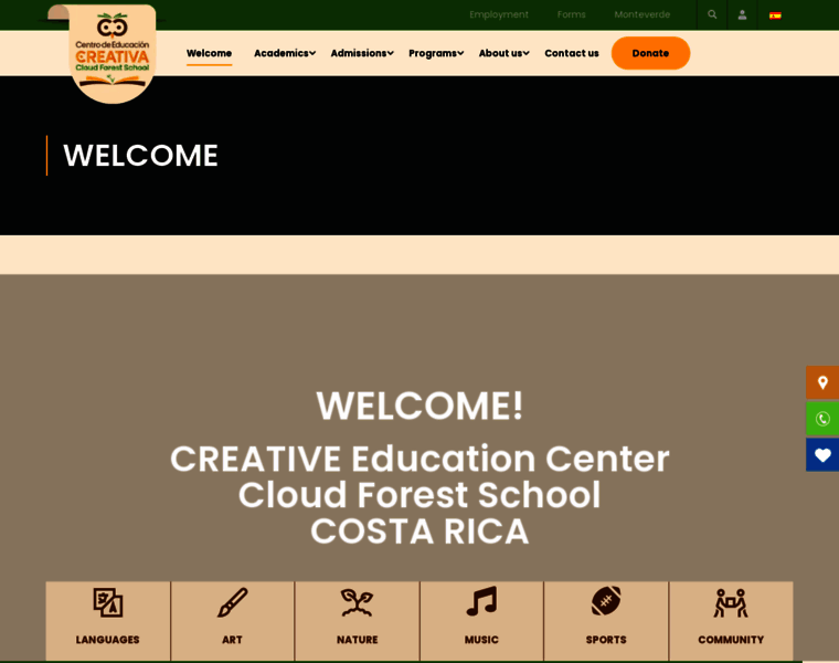 Cloudforestschool.org thumbnail