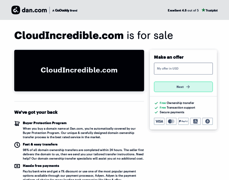 Cloudincredible.com thumbnail