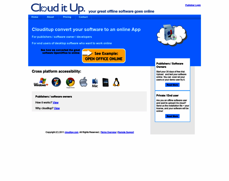 Clouditup.com thumbnail