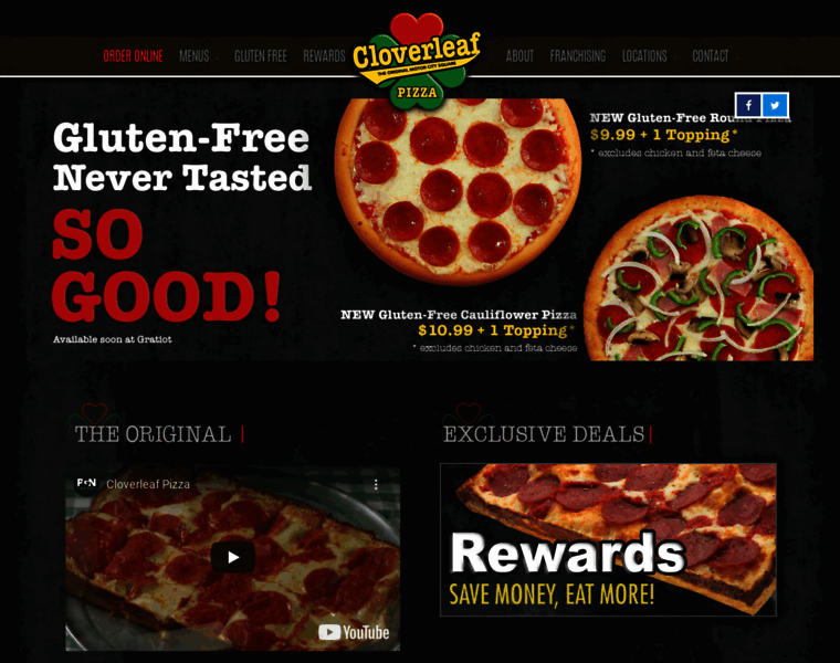 Cloverleaf-pizza.com thumbnail