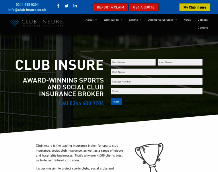 Club-insure.co.uk thumbnail