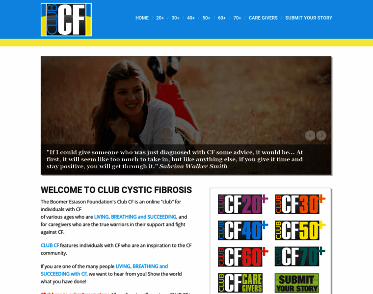 Clubcysticfibrosis.com thumbnail