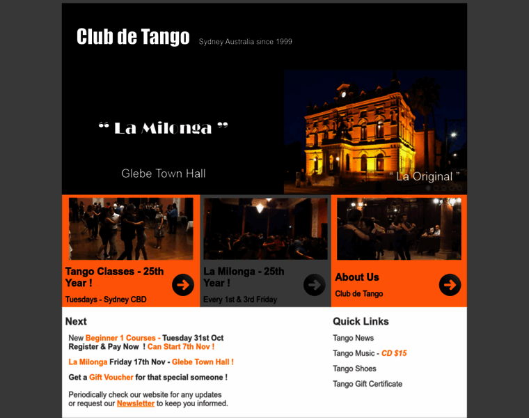 Clubdetango.com.au thumbnail