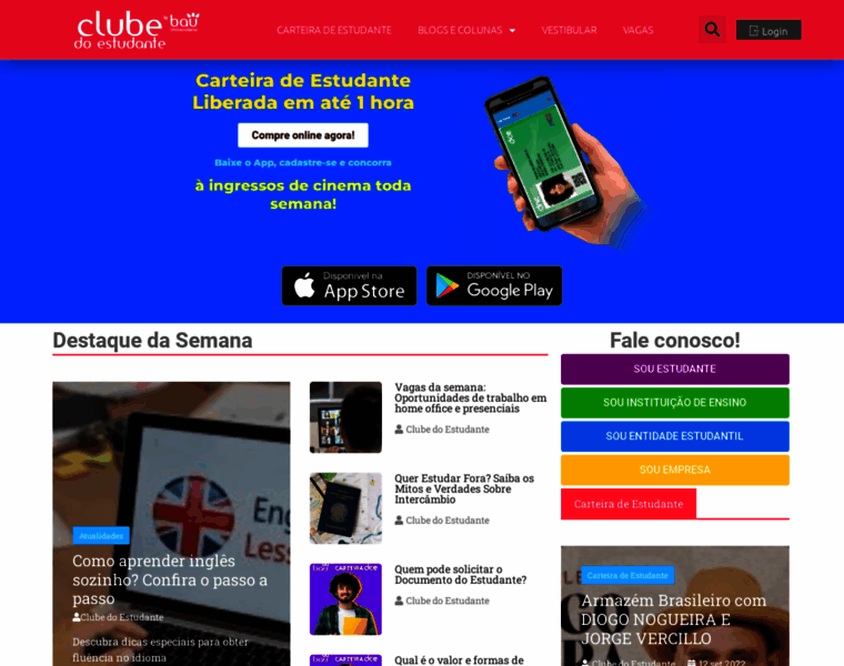 Clubedoestudante.com.br thumbnail