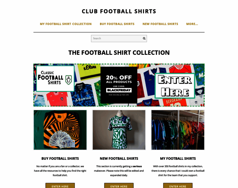 Clubfootballshirts.com thumbnail