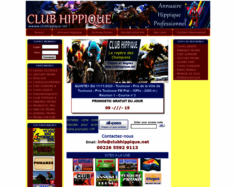 Clubhippique.net thumbnail
