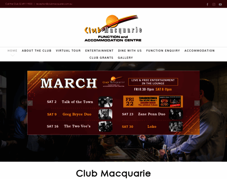 Clubmacquarie.com.au thumbnail