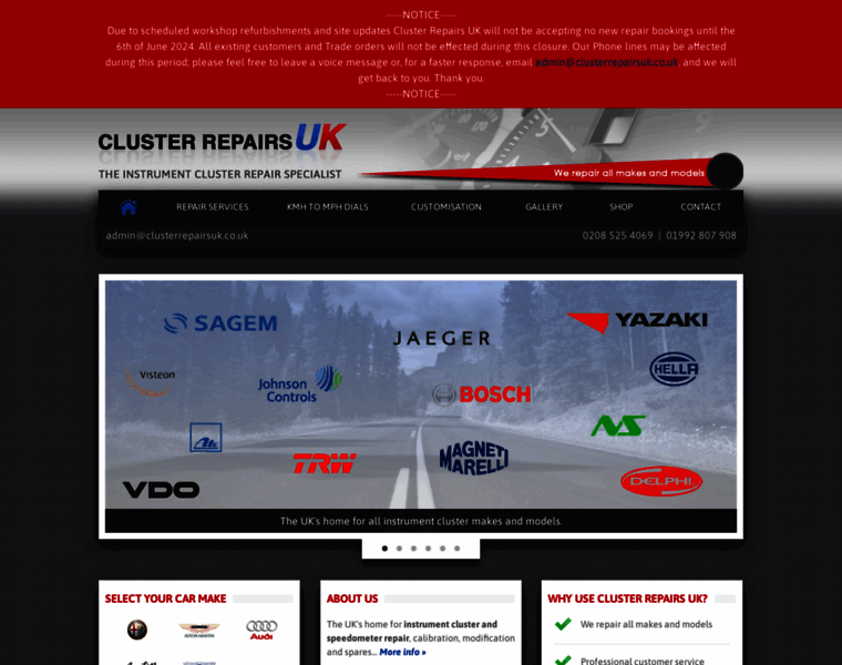 Clusterrepairsuk.co.uk thumbnail