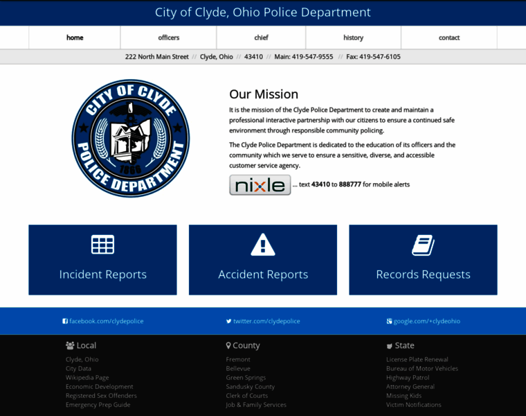 Clydepolice.org thumbnail