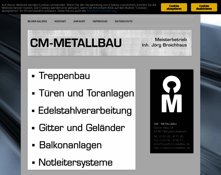 Cm-metallbau.de thumbnail