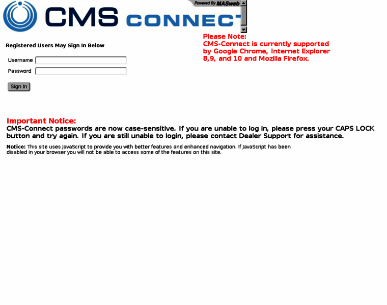 Cms-connect.com thumbnail