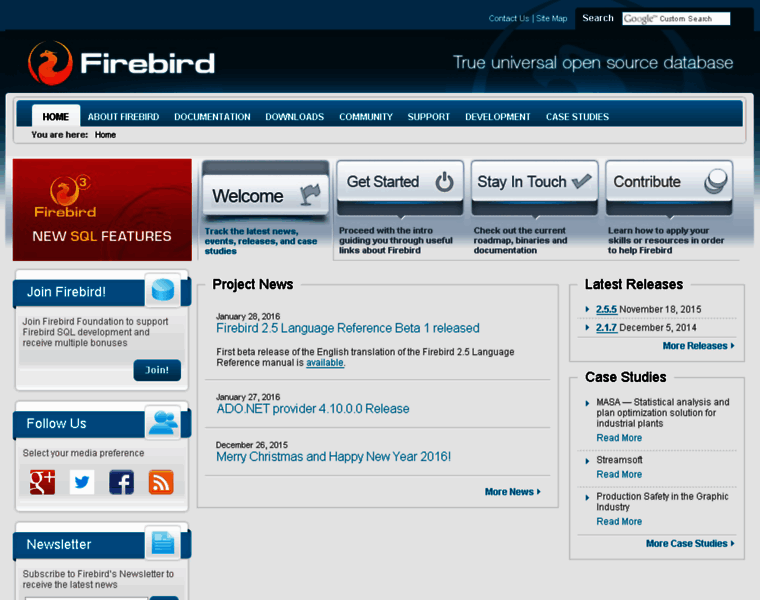 Cms.firebirdsql.org thumbnail