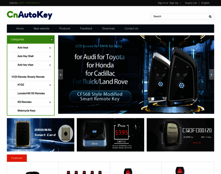 Cnautokey.net thumbnail