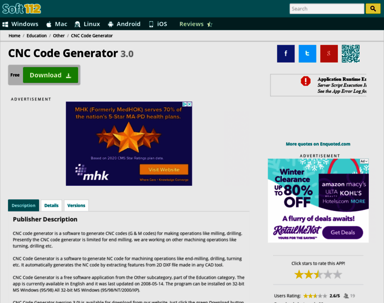 Cnc-code-generator.soft112.com thumbnail