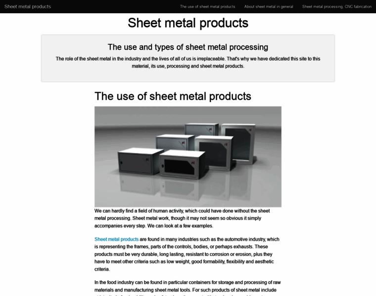 Cnc-sheet-metal-products.com thumbnail