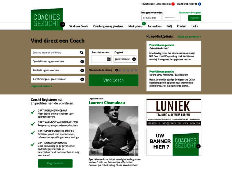 Coachesgezocht.nl thumbnail