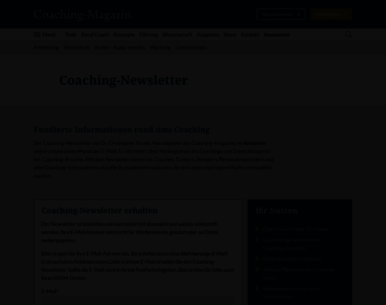 Coaching-newsletter.de thumbnail