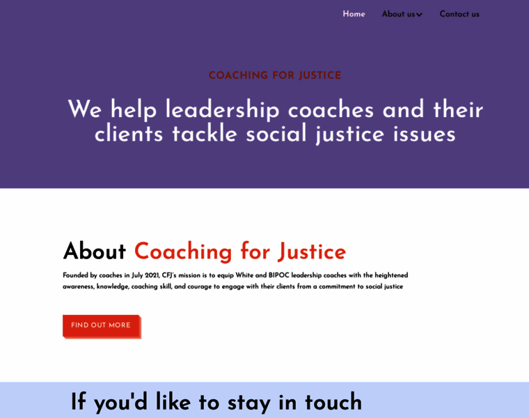 Coachingforjustice.org thumbnail