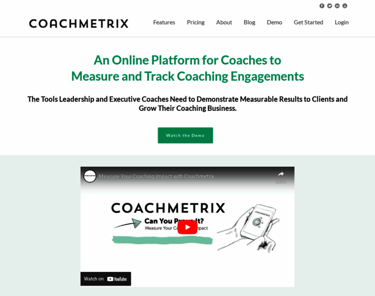 Coachmetrix.com thumbnail