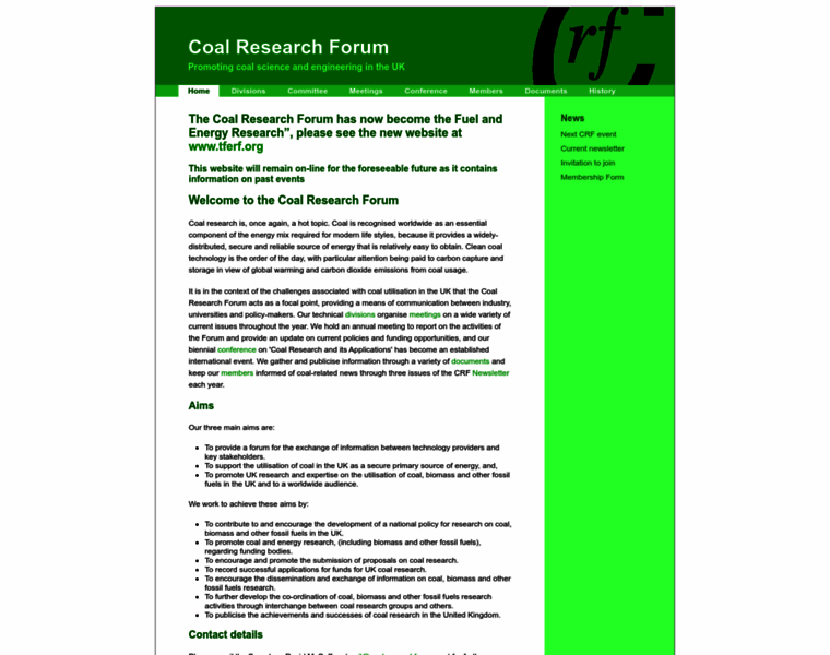 Coalresearchforum.org thumbnail