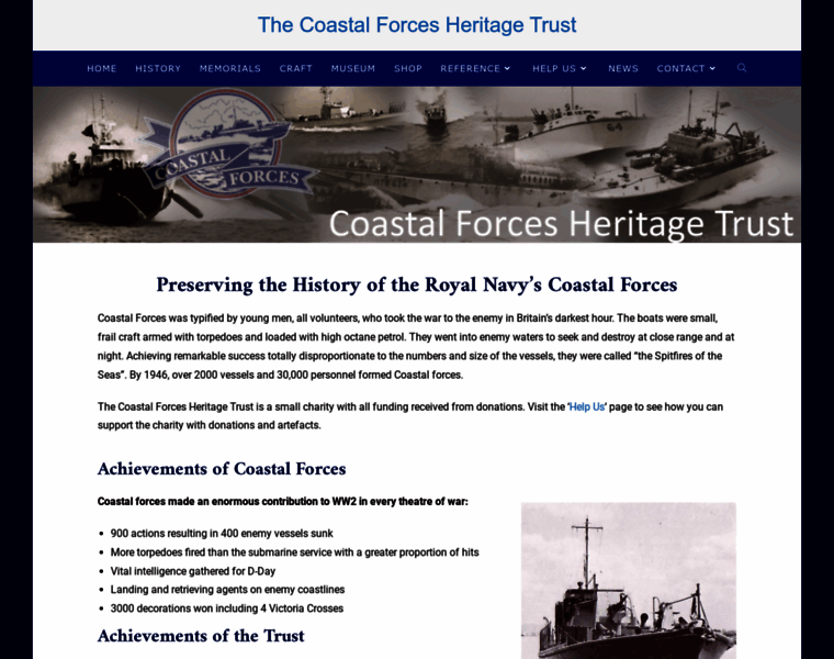 Coastal-forces.org.uk thumbnail