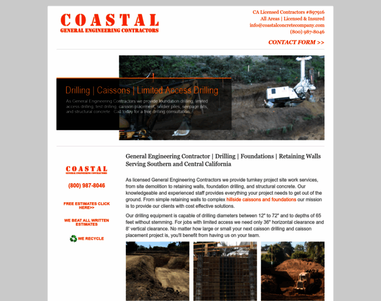 Coastalconcretecompany.com thumbnail