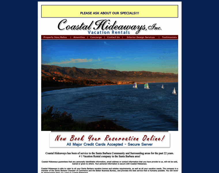 Coastalhideaways.com thumbnail